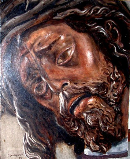 jesus del gran poder 2 Oil Canvas Figure Painting