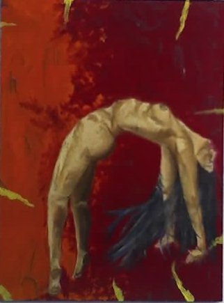 Serie Oil Panel Nude Paintings