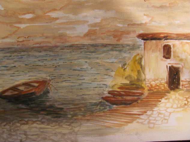 Caleta Watercolour Card Landscaping