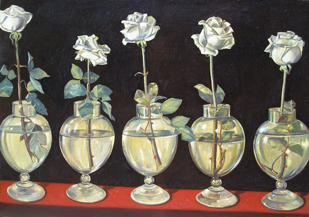 Flores Cristalizadas Oil Canvas Still Life Paintings