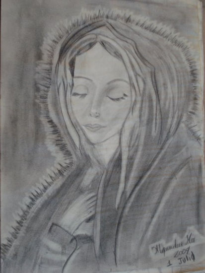 SANTISIMA VIRGEN Charcoal