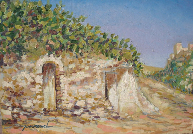 Cueva en el Sacromonte Oil Panel Landscaping