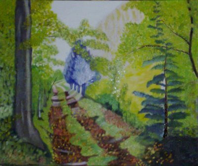 AL FINAL DEL CAMINO Oil Canvas Landscaping