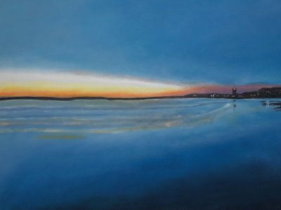 ATARDECER EN ISLA CRISTINA Oil Canvas Landscaping