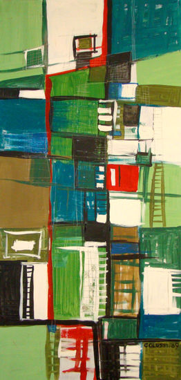 Ciudad Vertical Media Mixta Tabla Otros