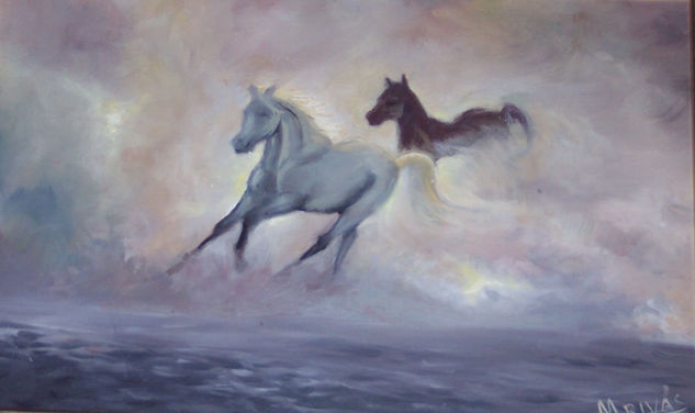 caballos Oil Canvas Landscaping