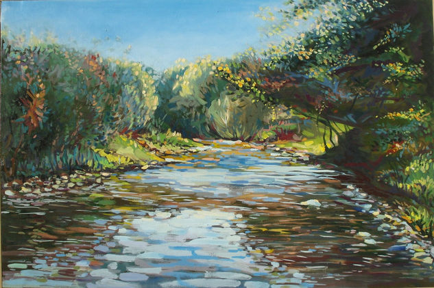 Rio Cártama Oil Canvas Landscaping