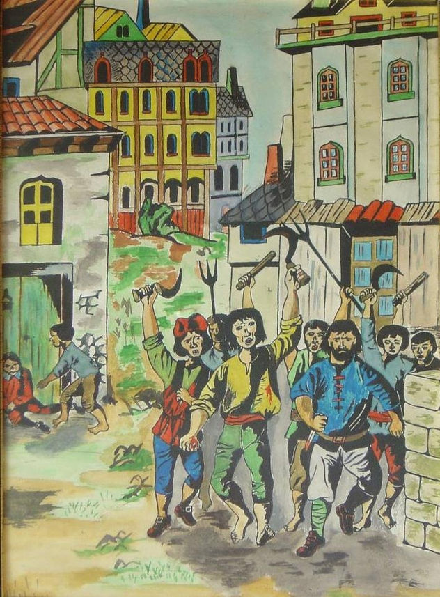 A revolución francesa (debuxo infantil, copia de Perellón)