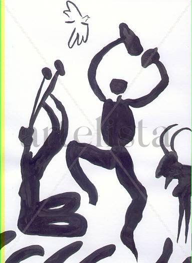 La danza del pastor   (Picasso) Ink