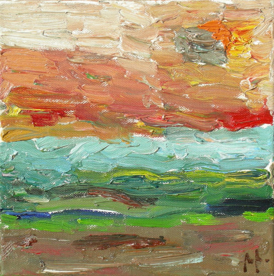 Paisaje abstracto Oil Canvas Landscaping