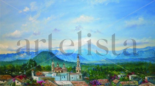 PICO DE ORIZABA, DESDE COATEPEC, VERACRUZ Oil Panel Landscaping