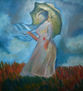 la dama de la sombrilla reproducción de Monet