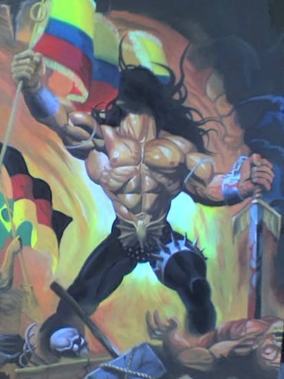 warriors of the world Oil Others Figure Painting