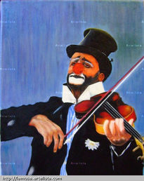 Payaso con violin