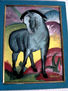 el caballo azul