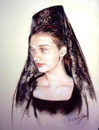 Mantilla Española Pastel Paper