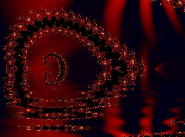 Reflejo corazón fractal