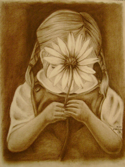 Niña de La Flor Charcoal