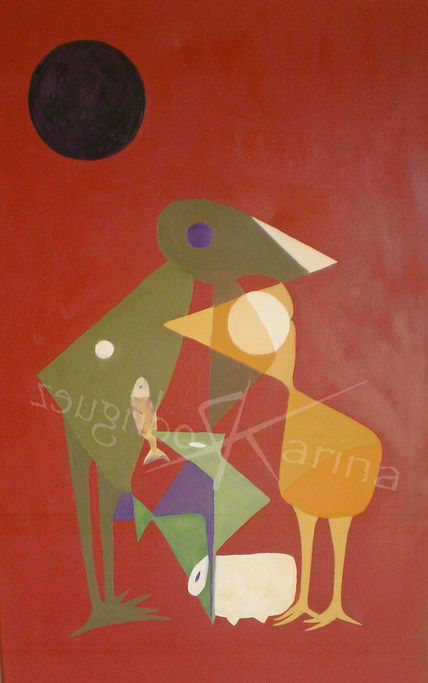 Familia con luna...