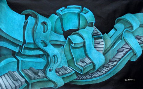 El piano y el mar