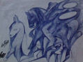 jinete azul