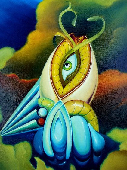 detalle de "Mirando al cielo"