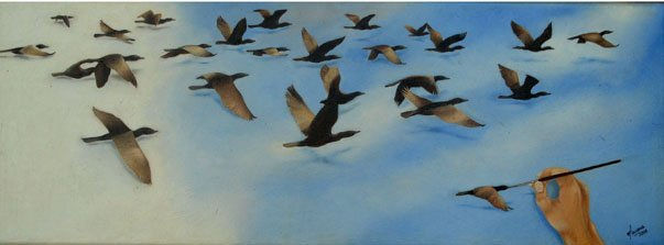 Vuelo Infinito Oil Canvas Animals