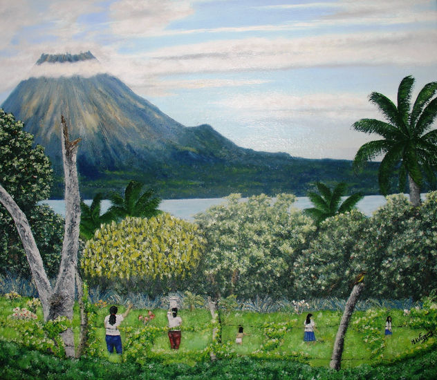 VOLCAN CONCEPCION Oil Canvas Landscaping