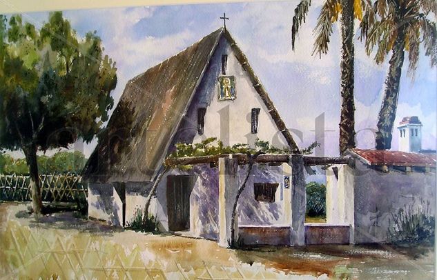 Barraca valenciana, huerta Puzol Watercolour Paper Landscaping