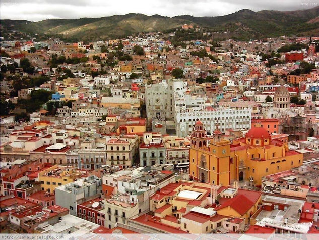 Vista panorámica de Guanajuato Arquitectura e interiorismo Color (Química)