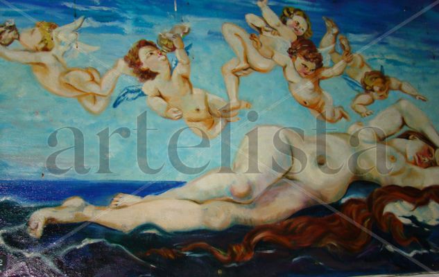 Nacimiento de venus Oil Panel Nude Paintings