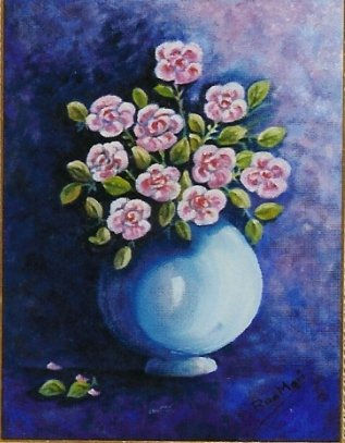 PRIMAVERA Oil Canvas Floral Painting