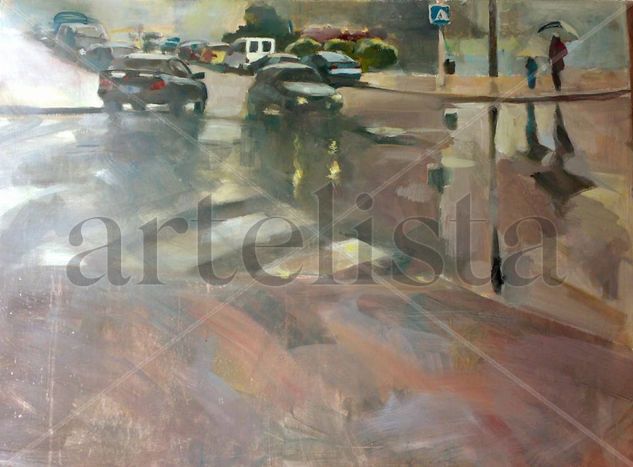 lluvia Oil Canvas Landscaping