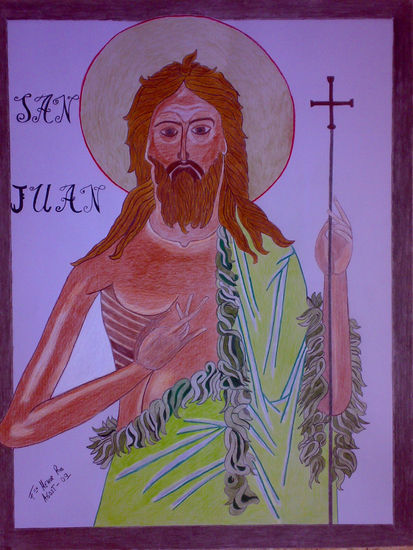 SAN JUAN EL PRECURSOR Pencil (coloured) Card Others