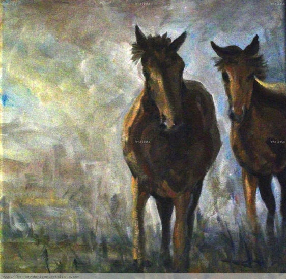 De regreso Oil Canvas Animals