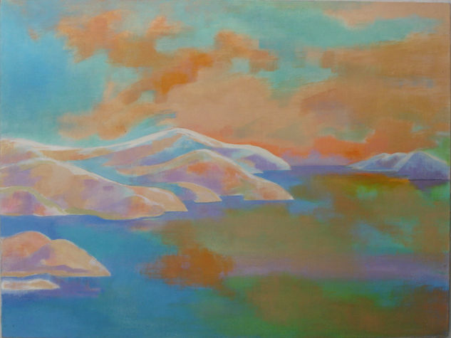 Susana Rojas. 2006 Paisaje austral1. Óleo. 60 x 80 cm 