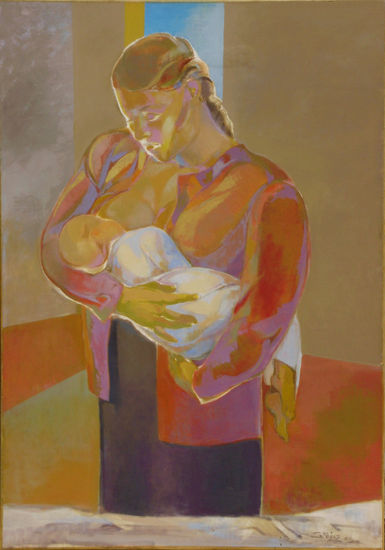 Susana Rojas. 2001 Eva. Óleo. 70 x 100 cm 