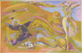 Susana Rojas. 2001 Tentacion de San Antonio 1. Óleo. 90 x 60 cm