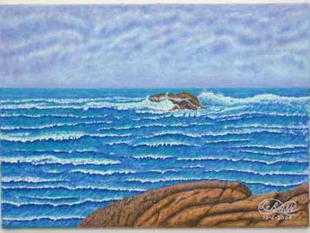 Piedra  Traidora Oil Canvas Marine Painting