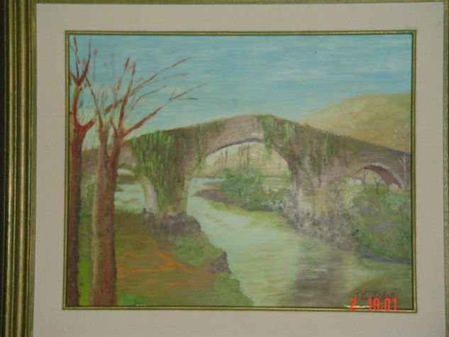 Puente de Cangas de Onis Oil Panel