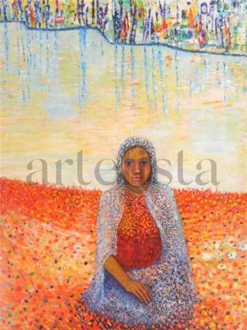 la madre Oil Canvas Figure Painting