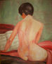 MUJER LEYENDO UNA PARTITURA. (Desnudo)