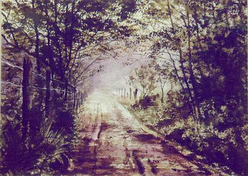 Polish Road Watercolour