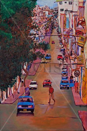 Calle san Lázaro Oil Canvas Landscaping