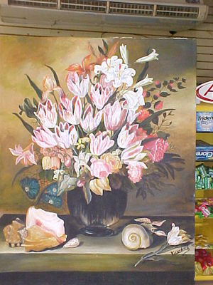 la flor Acrylic Canvas Still Life Paintings