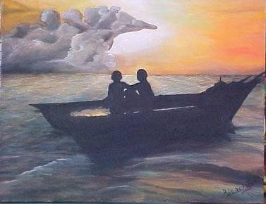 buscadores de vida desesperados Acrylic Canvas Marine Painting