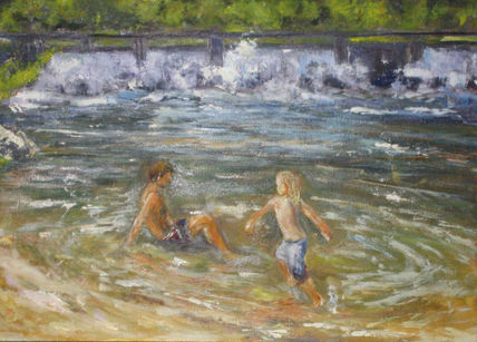 Jugando en el agua