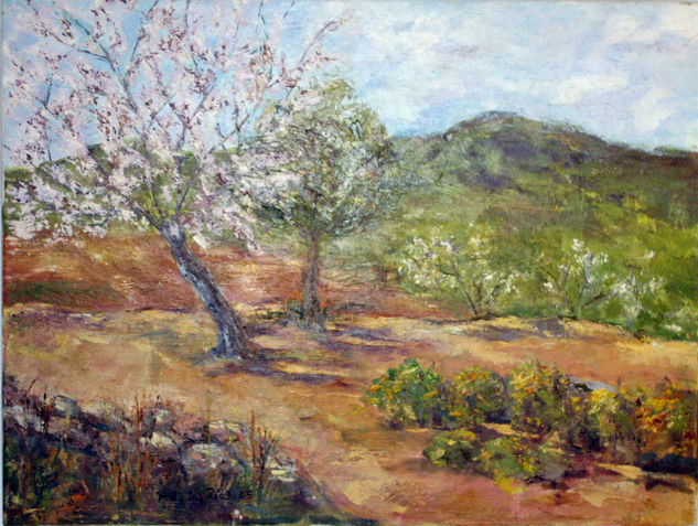 ALMENDROS DE SANTA INES Óleo Lienzo Paisaje