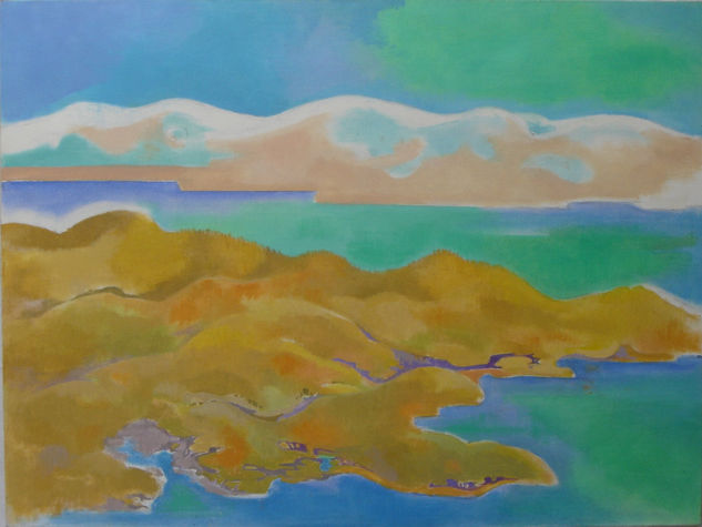 Susana Rojas. 2006 Paisaje austral 2.Óleo. 60 x 80 cm 