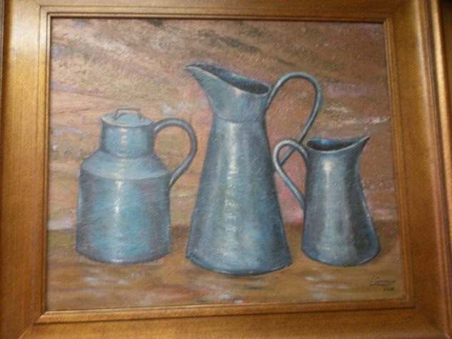 JARRAS AZULES Oil Canvas Still Life Paintings